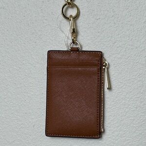 Tory Birch Robinson Lanyard Credit Card Case - Brown - New, never used